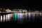 Panoramic Light of City of Geneva in the lake