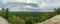 Panoramic look over a cliff in Algonquin Park