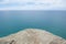 Panoramic Lookout over ocean at edge of platform