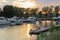 Panoramic Marina Sunset