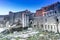 Panoramic of the Market of Trajan Roman Emperor, seen at dusk