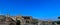 Panoramic of the Market of Trajan Roman Emperor, seen at dusk