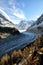 The Panoramic Mer de Glace in the Alps, close to Chamonix