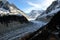 The Panoramic Mer de Glace in the Alps, close to Chamonix