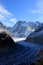 The Panoramic Mer de Glace in the Alps, close to Chamonix