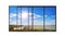 Panoramic modern window with a lake landscape