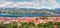 Panoramic morning cityscape of Argostolion town, former municipality on the island of Kefalonia, Ionian Islands, Greece. Beautiful