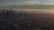 Panoramic morning view of downtown Los Angeles in California