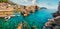 Panoramic morning view of famous Fort Bokar in city of Dubrovnik. Bright summer seascape of Adriatic sea, Croatia, Europe.