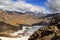 Panoramic mountain landscape of venter tal in the Ã¶tztal alps in summer