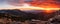 Panoramic Mountain Sunset Vista
