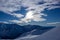 Panoramic mountain view, Passo Tonale, Italy