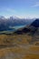 Panoramic mountain-view from the peak of Piz Nair