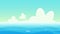 Panoramic nautical landscape background - Decoration for Journey