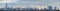 Panoramic of the New York cityscape, the skyscrapers of Manhattan