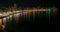 Panoramic night view of cityscape from Benidorm, Spain