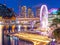 Panoramic night view of Sydney Harbour and City Skyline of Darling Harbour and Barangaroo Australia