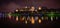 Panoramic night view of Wawel castle in Cracow. Poland