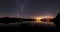 A panoramic nightscape from Ashness Jetty on Derwent water