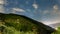 Panoramic nightscape in the mountains