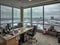 Panoramic office picture with employee benefits package