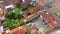 Panoramic of old town with stone streets