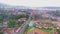 Panoramic of old town with stone streets