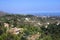 Panoramic outdoor aerial view of Marbella city in Andalusia, Spain, Europe