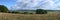 Panoramic outlook from the mountain Schlossberg in Bavaria