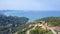 Panoramic over sea view from Begur Castle, Costa Brava, Catalunya