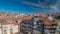 Panoramic overview of old town of Porto timelapse, Portugal