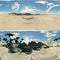panoramic of palms in desert. made with the One 360 degree lense camera without any seams. 360 ready for virtual reality