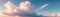 Panoramic Pastel Clouds, Heavenly Horizons, AI Generated
