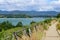 Panoramic path along Lago di Bilancino, Tuscany