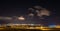 Panoramic photo of the bay of the night Gelendzhik, view from the Thin Cape
