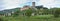 Panoramic photo of the famous medieval citadel of Vicopisano Italy - Tuscany - Pisa - the citadel of Vicopisano was was built in