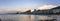 Panoramic photo of Leme and Copacabana beaches