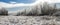 Panoramic photo of spectacular winter landscape