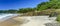 Panoramic photo of Tiririca beach in Itacare