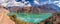 Panoramic picturae of Iskanderkul lake
