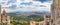 Panoramic picture of Barcelona from Basilika the Tibidabo