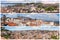 Panoramic Picture Mosaic collage of Lisbon city viewpoints - Mi