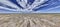 Panoramic picture over the Namibian Kalahari with blue sky and light clouds