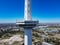 panoramic point of the abandoned space tower of the interama city park