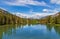 Panoramic Reflections On The Bow River In Banff