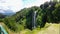 Panoramic Roman Waterfall Marmore in Umbria, Italy