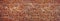 Panoramic rugged old red brown bricks wall. texture background