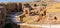Panoramic ruins of rock cut building in Dara ancient city.