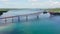 Panoramic of San Juanico Bridge, the longest bridge in the Philippines.