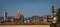 Panoramic scene of the skyline of Florence Italy.